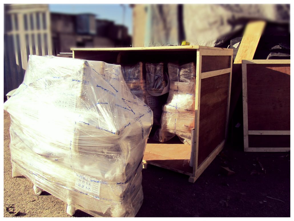 بسته بندی و پالت چوبی برای حمل اثاث منزل به دبی
