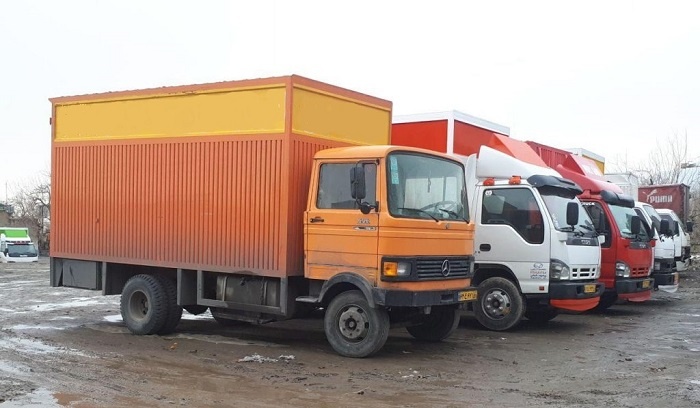 انواع کامیون باربری از سنندج