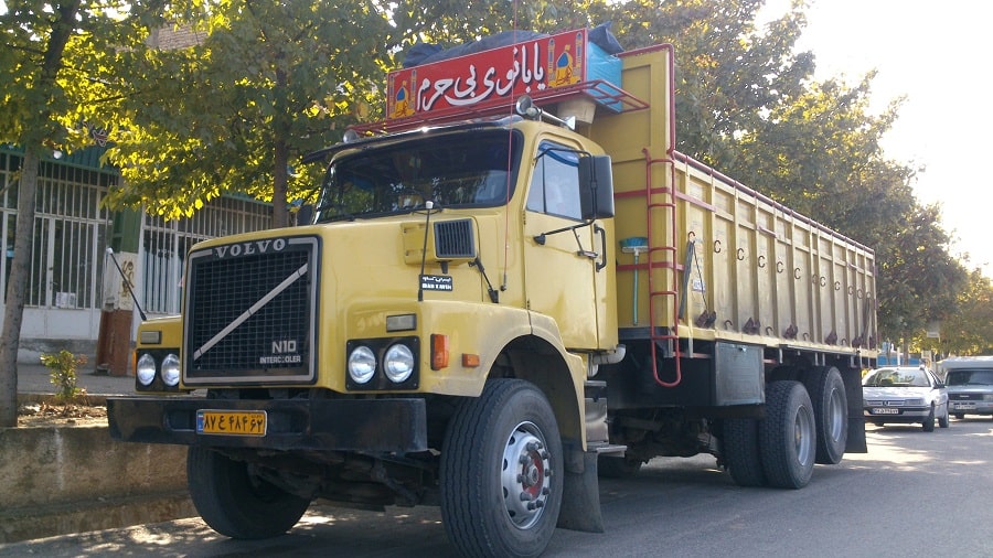 انواع کامیون از تنکابن به شیراز