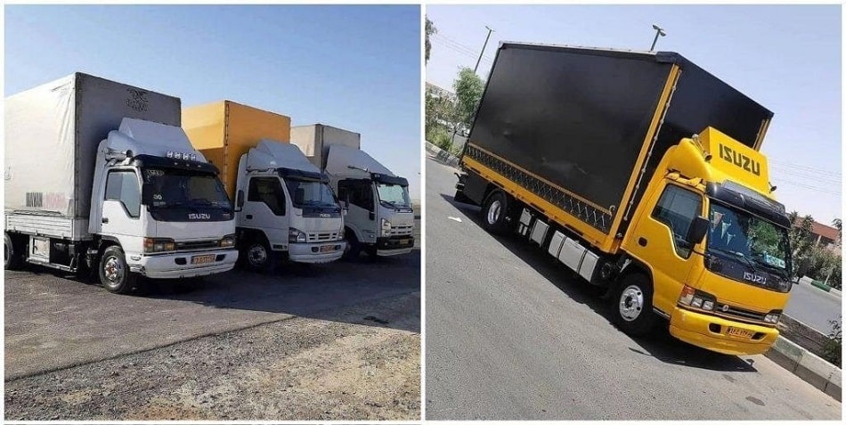 حمل اثاثیه با انواع کامیون از کاشمر برای ساری