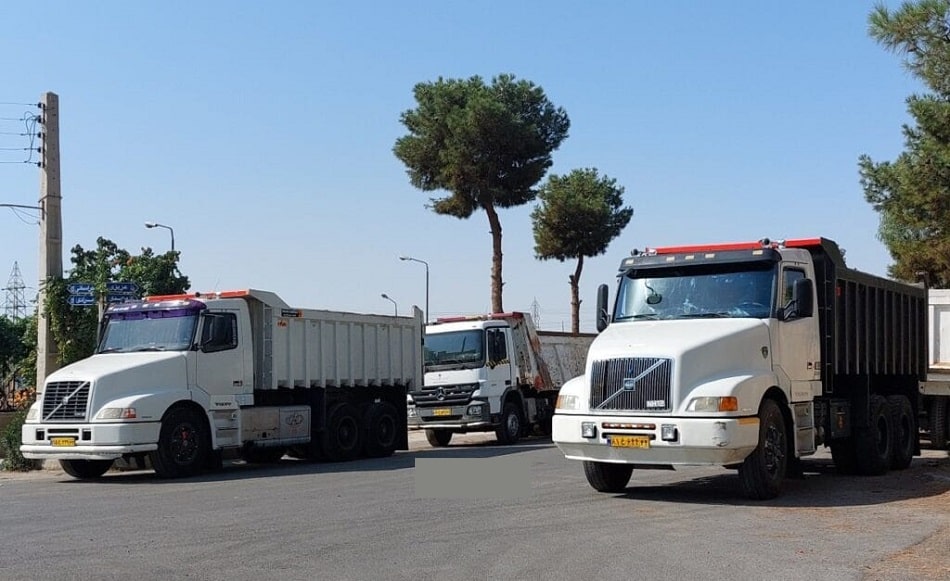 حمل بار با انواع کامیون از تبریز